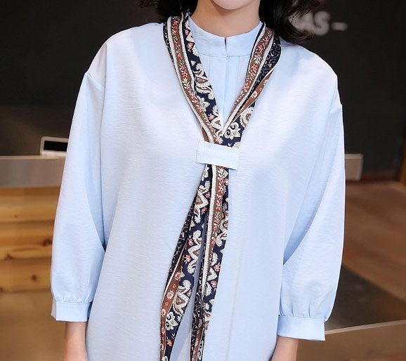 レディース　ワンピース　カットソーワンピ　膝上丈　スカーフ付　7分袖　無地　ゆったり　大きいサイズ　大人カジュアル　可愛い　ラフスタイル　上品　普段着　フェミニン　お出かけ　リゾート　デート　ホワイト　送料無料