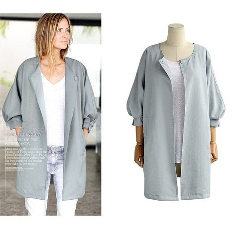 レディース　　ジャケットコート　カーディガン　七分袖　ロング丈　大人カジュアル　フェミニン　かわいい　人気　お出かけ　デート　リゾート　グレー　ブラック　送料無料