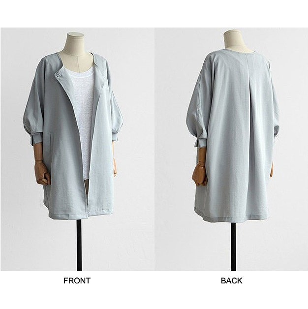 レディース　　ジャケットコート　カーディガン　七分袖　ロング丈　大人カジュアル　フェミニン　かわいい　人気　お出かけ　デート　リゾート　グレー　ブラック　送料無料