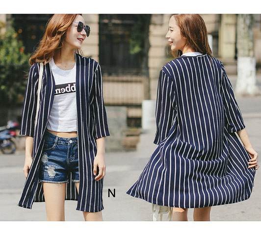 レディース　シフォンシャツ　ショール　七分袖　ロング丈　日焼け止め　大人カジュアル　フェミニン　かわいい　人気　お出かけ　デート　リゾート　全１７種類　送料無料