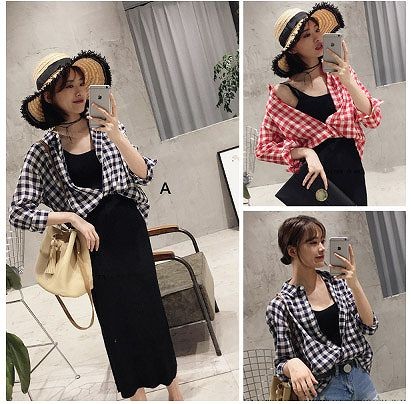 レディース　カーディガン　ジャケット　長袖　チェック柄　ショート丈　大人カジュアル　フェミニン　かわいい　人気　お出かけ　デート　リゾート　ブラック　レッド　送料無料