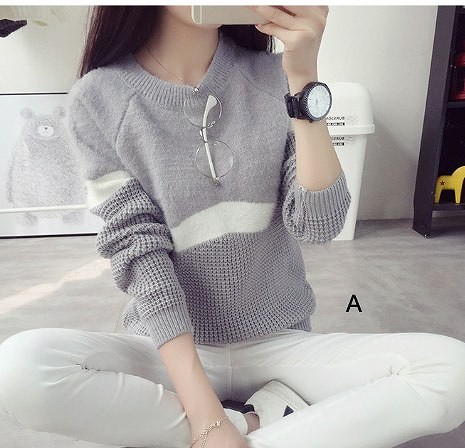 レディース　トップス　セーター　ニット　カットソー　シンプル　無地　長袖　フリーサイズ　ゆったり　大人カジュアル　フェミニン　普段着　おしゃれ　デート　リゾート　グレー　ホワイト　ブラウン　レッド　送料無料