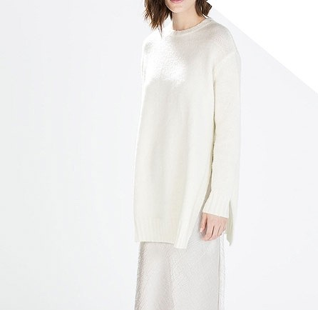 レディース　トップス　サイドスリット　ロング　セーター　カットソー　ニット　ラウンドネック　長袖　無地　秋冬　シンプル　大人カジュアル　きれいめ　普段着　オフィス　仕事　おしゃれ　デート　リゾート　ピンク　ホワイト　グレー　送料無料