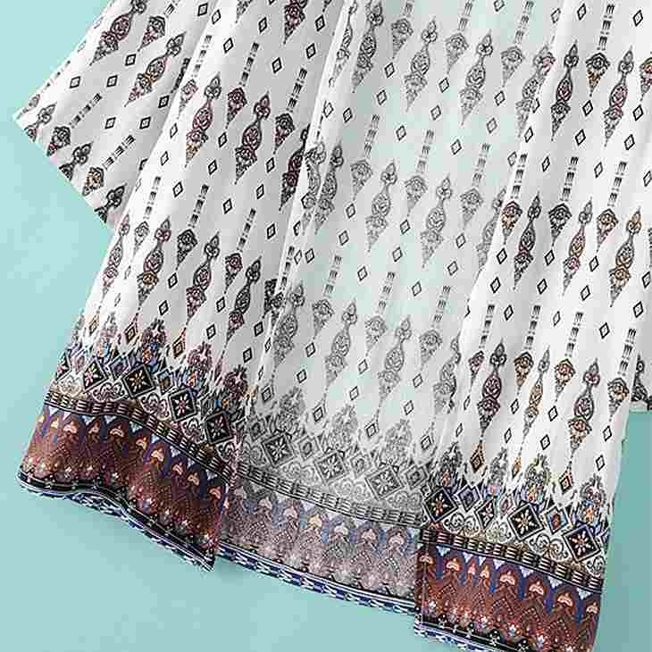 レディース　シャツ　七分袖　ブラウス　カーディガンショール　大人カジュアル　フェミニン　かわいい　人気　普段着　部屋着　お出かけ　デート　ホワイト　送料無料