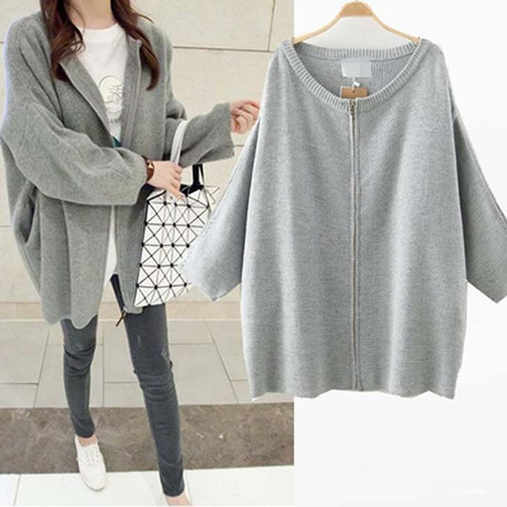 レディース　ジッパージャケット　長袖　ビッグヤード　大人カジュアル　フェミニン　かわいい　人気　普段着　部屋着　お出かけ　デート　グレー　ターコイズ　送料無料
