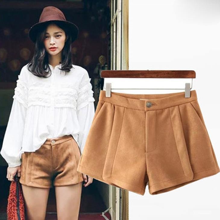 レディース　ショートパンツ　ベルベット　大人カジュアル　フェミニン　かわいい　人気　普段着　部屋着　お出かけ　デート　ワイルド　キャメル　ブラック　送料無料