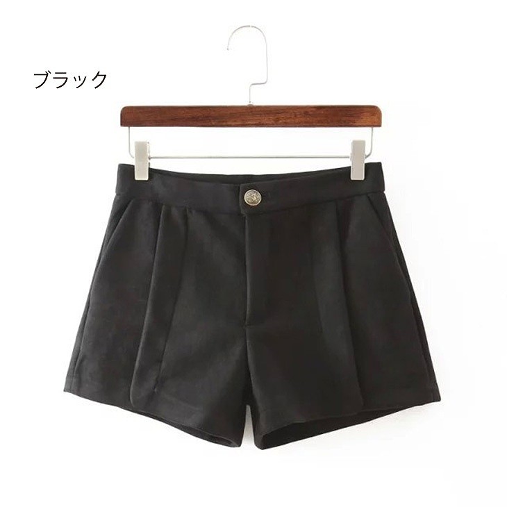 レディース　ショートパンツ　ベルベット　大人カジュアル　フェミニン　かわいい　人気　普段着　部屋着　お出かけ　デート　ワイルド　キャメル　ブラック　送料無料