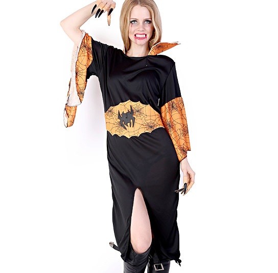 レディース　ハロウィン　コスチューム　魔女　ゴースト　幽霊　かぼちゃ　蜘蛛　パンプキン　スパイダー　ジャック　フリーサイズ　本格派　リアルデザイン　公演　演劇　お化け　ハロウィン　コスプレ　衣装　イベント　パーティ　仮装　ブラック　オレンジ　送料無料