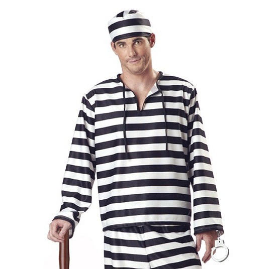 レディース　メンズ　ハロウィン　コスチューム　囚人服　ボーダー　女囚人　泥棒　脱走　脱獄　カップル　お揃い　大きいサイズ　本格派　リアルデザイン　公演　演劇　お化け　ハロウィン　コスプレ　衣装　イベント　パーティ　仮装　ブラック　ホワイト　送料無料