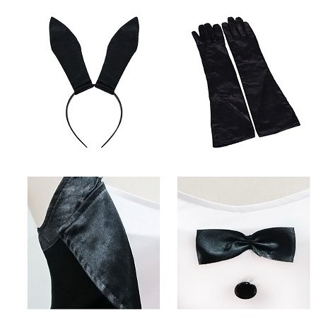 レディース　ハロウィン　コスチューム　バニーガール　黒うさぎ　ウサギ　黒バニー　魔女　うさ耳　メイド服　フリーサイズ　本格派　リアルデザイン　公演　演劇　お化け　ハロウィン　コスプレ　衣装　イベント　パーティ　仮装　ブラック　ホワイト　送料無料