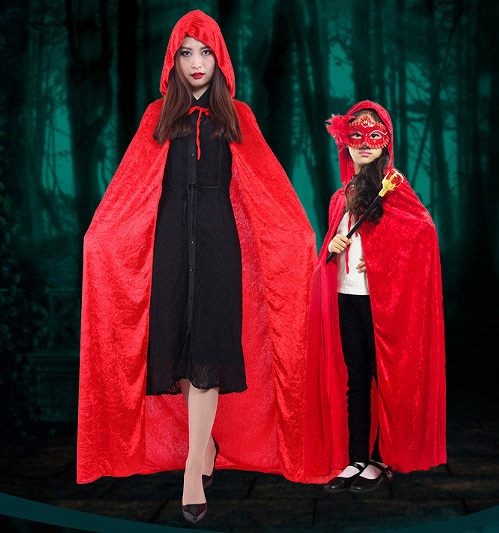 レディース　キッズ　ハロウィン　コスチューム　赤ずきんちゃん　赤ずきん　ペロー童話　グリム童話　親子　お揃い　本格派　リアルデザイン　公演　演劇　お化け　ハロウィン　コスプレ　衣装　イベント　パーティ　仮装　レッド　送料無料
