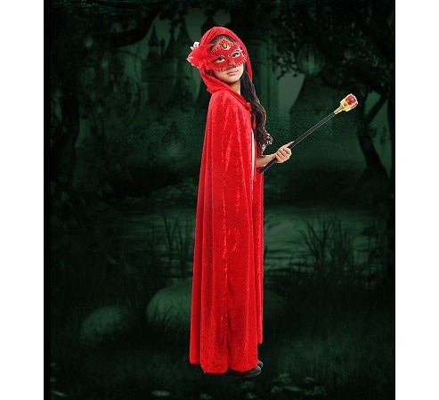 レディース　キッズ　ハロウィン　コスチューム　赤ずきんちゃん　赤ずきん　ペロー童話　グリム童話　親子　お揃い　本格派　リアルデザイン　公演　演劇　お化け　ハロウィン　コスプレ　衣装　イベント　パーティ　仮装　レッド　送料無料