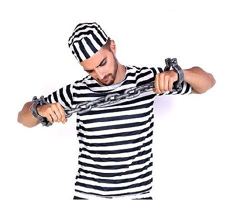 レディース　メンズ　ハロウィン　コスチューム　囚人服　ボーダー　女囚人　泥棒　脱走　脱獄　カップル　お揃い　フリーサイズ　本格派　リアルデザイン　公演　演劇　お化け　ハロウィン　コスプレ　衣装　イベント　パーティ　仮装　ブラック　ホワイト　送料無料