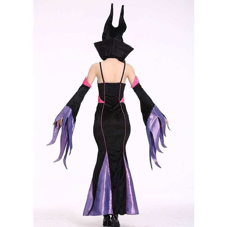 レディース　コスチューム　魔女　ドレス　ハロウィン　コスプレ　衣装　本格派　リアル　ステージ　演劇　公演　イベント　パーティ　仮装　ブラック　送料無料