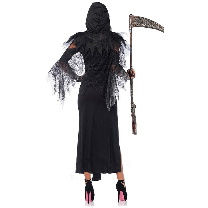 レディース　コスチューム　ゴースト　幽霊　死神　吸血鬼　ドレス　ハロウィン　コスプレ　セクシー　衣装　本格派　リアル　ステージ　演劇　公演　イベント　パーティ　仮装　ブラック　送料無料