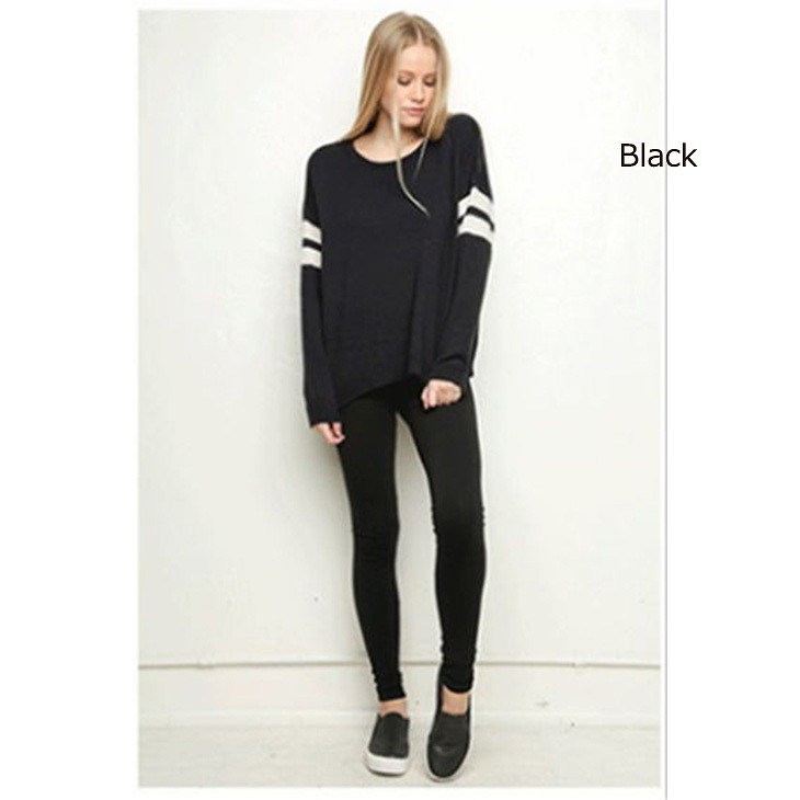 レディース　セーター　長袖　ストライプ　ラウンドネック　ミディアム丈　大人カジュアル　普段着　お出かけ　おしゃれ　デート　リゾート　ホワイト　レッド　グレー　ブラック　送料無料