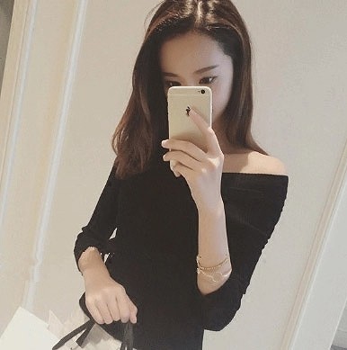 レディース　トップス　ニット　オフショルダー　セーター　長袖　無地　シンプル　カジュアル　フリーサイズ　大人可愛い　セクシー　普段着　デート　お出かけ　デイリー　ホワイト　レッド　ブラック　オレンジ　送料無料