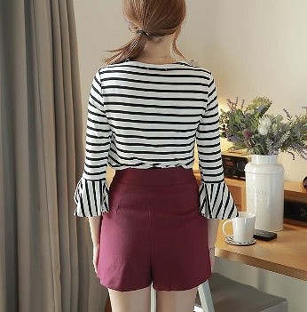 レディース　ワイドパンツ　ガウチョパンツ　七分丈　おしゃれ　ストリート　カジュアル　大人可愛い　エレガント　デート　デイリー　お出かけ　グリーン　送料無料