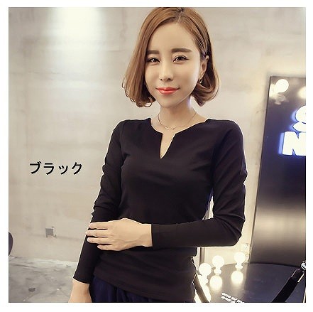 レディース　Ｔシャツ　長袖　スリム　中空ラウンドネック　おしゃれ　ストリート　カジュアル　大人可愛い　エレガント　デート　デイリー　お出かけ　ブラック　ワイン　アイボリー　送料無料