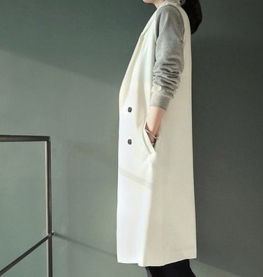 レディース　アウター　トレンチ　ロングコート　ノースリーブ　ベスト　ダブル　大きいサイズ　シンプル　無地　カジュアル　大人可愛い　フェミニン　ビジネス　仕事　オフィス　デート　お出かけ　デイリー　ブラック　ホワイト　送料無料