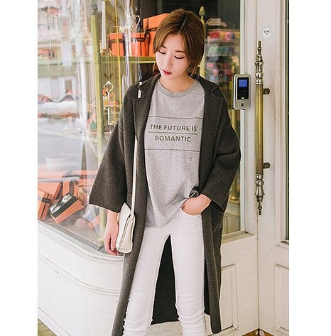 レディース　アウター　ロングコート　長袖　カーディガン　ライトアウター　無地　シンプル　カジュアル　秋冬　ポケット　大人可愛い　フリーサイズ　フェミニン　オフィス　仕事　デート　お出かけ　デイリー　普段着　カーキ　ブラウン　送料無料