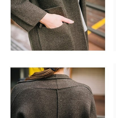 レディース　アウター　ロングコート　長袖　カーディガン　ライトアウター　無地　シンプル　カジュアル　秋冬　ポケット　大人可愛い　フリーサイズ　フェミニン　オフィス　仕事　デート　お出かけ　デイリー　普段着　カーキ　ブラウン　送料無料