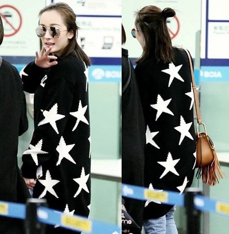 レディース　セミロング　星柄　スター　カーディガン　ライトアウター　長袖　無地　フリーサイズ　シンプル　カジュアル　秋冬　大人可愛い　フェミニン　オフィス　デート　お出かけ　デイリー　普段着　ブラック　送料無料