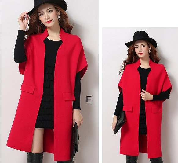 レディース　アウター　5分袖　セミロング　コート　無地　シンプル　カジュアル　秋冬　大人可愛い　大きいサイズ　フェミニン　オフィス　デート　お出かけ　デイリー　普段着　グレー　ブラック　ワイン　ネイビー　レッド　送料無料