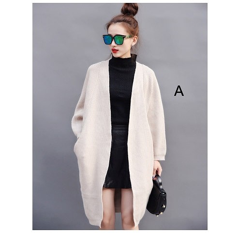 レディース　セミロング　ショール　カーディガン　ライトアウター　長袖　無地　シンプル　カジュアル　春秋冬　フリーサイズ　大人可愛い　フェミニン　オフィス　デート　お出かけ　デイリー　普段着　ホワイト　グレー　送料無料