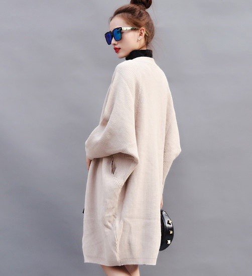 レディース　セミロング　ショール　カーディガン　ライトアウター　長袖　無地　シンプル　カジュアル　春秋冬　フリーサイズ　大人可愛い　フェミニン　オフィス　デート　お出かけ　デイリー　普段着　ホワイト　グレー　送料無料