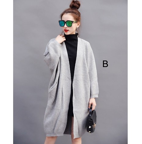 レディース　セミロング　ショール　カーディガン　ライトアウター　長袖　無地　シンプル　カジュアル　春秋冬　フリーサイズ　大人可愛い　フェミニン　オフィス　デート　お出かけ　デイリー　普段着　ホワイト　グレー　送料無料