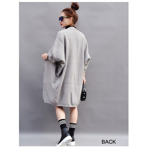 レディース　セミロング　ショール　カーディガン　ライトアウター　長袖　無地　シンプル　カジュアル　春秋冬　フリーサイズ　大人可愛い　フェミニン　オフィス　デート　お出かけ　デイリー　普段着　ホワイト　グレー　送料無料