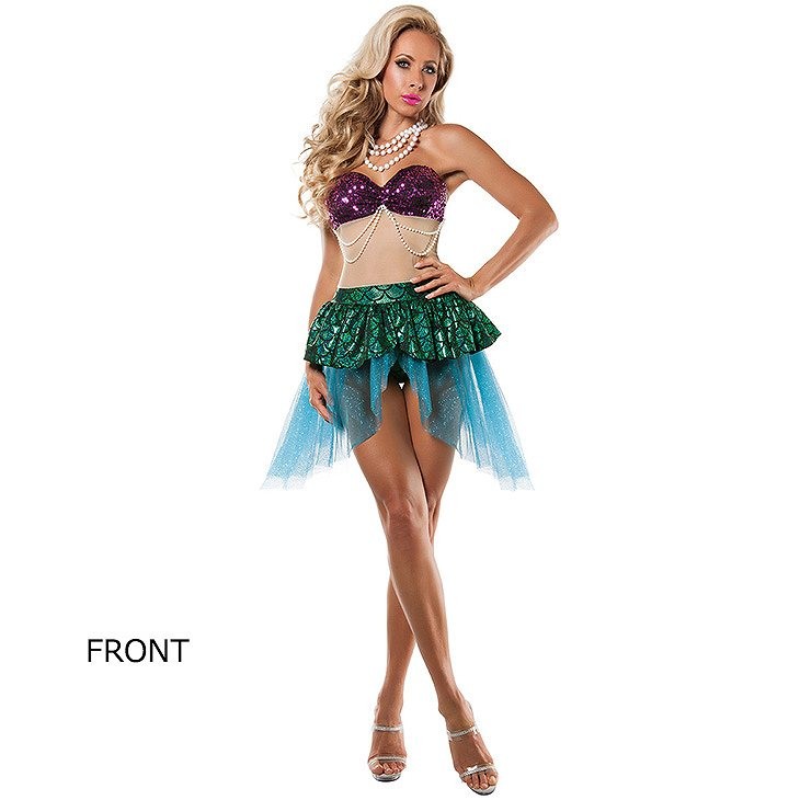 レディース　コスチューム　人魚　ドレス　ハロウィン　カーニバル　イベント　本格派　リアルデザイン　公演　演劇　ステージ　コスプレ　衣装　仮装　パーティ　送料無料