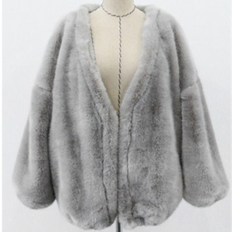 レディース　アウター　ふわふわ　ジャケット　コート　Vネック　長袖　ゆったり　無地　大人カジュアル　大きいサイズ　シンプル　リゾート　普段着　デイリー　お出かけ　デート　ブラック　グレー　送料無料