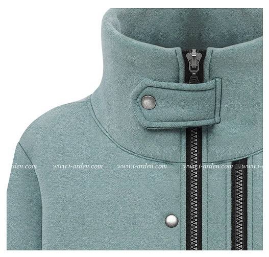 レディース　ジャケット　フルジップ　長袖　ハイネック　おしゃれ　カジュアル　大人可愛い　ストリート系　デート　お出かけ　デイリー　グレー　ミント　送料無料