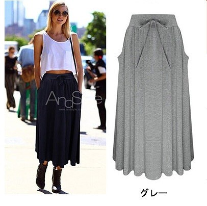 レディース　ニット　スカート　ロング丈　おしゃれ　カジュアル　大人可愛い　エレガント　デート　お出かけ　デイリー　ブラック　グレー　ネイビー　送料無料