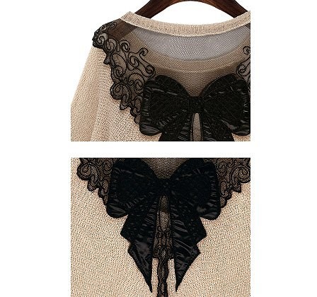 レディース　ウール　セーター　長袖　レース　シースルー　大きいサイズ　おしゃれ　ストリート　カジュアル　大人可愛い　エレガント　デート　デイリー　お出かけ　ブラック　ベージュ　送料無料