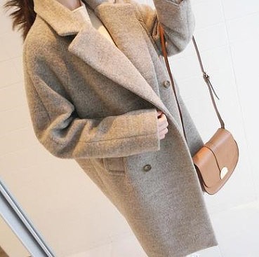 レディース　アウター　ピーコート　セミロング　ダブル　長袖　シンプル　カジュアル　無地　大きいサイズ　エレガント　大人可愛い　オフィス　仕事　OL　デート　お出かけ　デイリー　ベージュ　送料無料