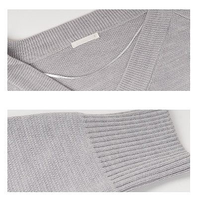 レディース　トップス　ニット　セーター　Vネック　長袖　無地　定番　シンプル　カジュアル　大人可愛い　フェミニン　オフィス　仕事　デート　お出かけ　デイリー　普段着　グレー　ホワイト　ネイビー　送料無料