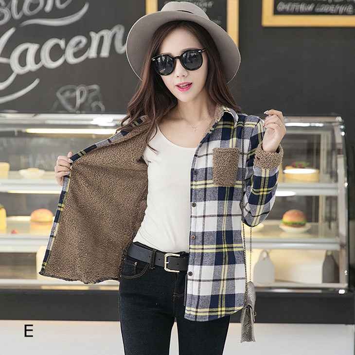 レディース　トップス　チェック　ネルシャツ　裏ボア　長袖　定番　暖かい　シンプル　カジュアル　秋冬　大きいサイズ　大人可愛い　デート　お出かけ　デイリー　普段着　レッド　オレンジ　ブルー　ブラック　送料無料