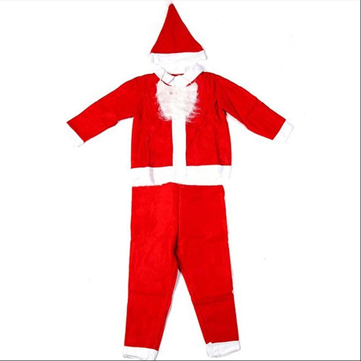 メンズ　コスチューム　サンタクロース　クリスマス　イベント　パーティー　赤　なりきり　家族サンタ　プチプラ　フリーサイズ　クリスマス会　ベーシック　レッド　男性用　送料無料