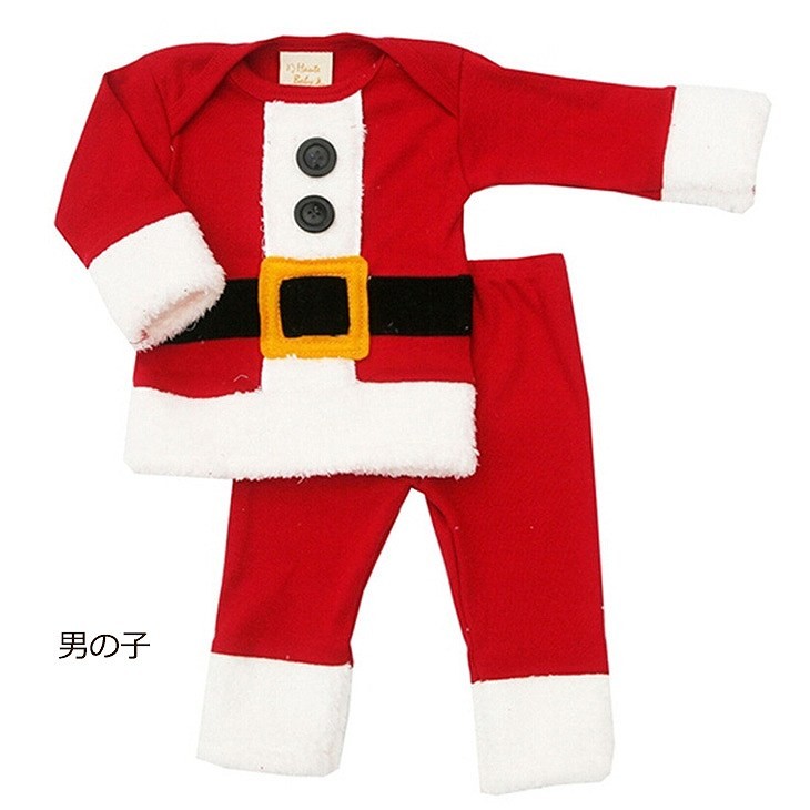 キッズ　クリスマス　コスプレ　ワンピース　サンタ　フリル　男の子　女の子　パーティー　イベント　可愛い　レッド　ミニスカート　クリスマス会　衣装　コスチューム　ステージ　送料無料