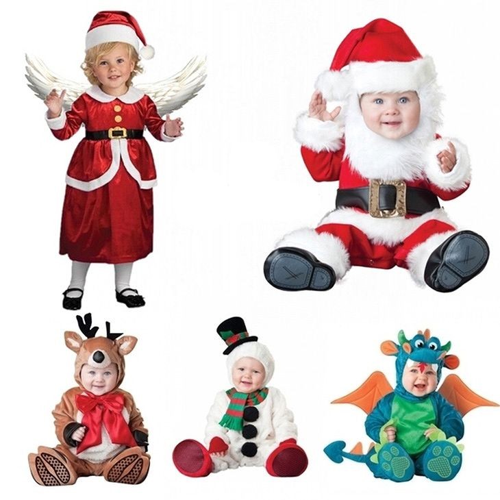 キッズ　ベビー　クリスマス　コスプレ　ワンピース　サンタ　スノーマン　エンジェル　ペンギン　ザウルス　モンキー　トナカイ　男の子　女の子　パーティー　イベント　可愛い　レッド　　クリスマス会　衣装　コスチューム　ステージ　送料無料