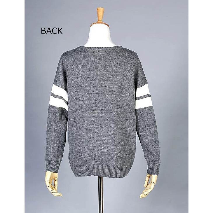 レディース　トップス　カットソー　トレーナー　カジュアル　シンプル　無地　スポーツ　長袖　お出かけ　デイリー　グレー　ネイビー　グリーン　レッド　送料無料