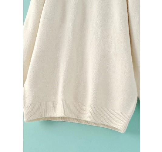 レディース　ニットセーター　クルーネック　長袖　トップス　ゆったり　無地　大人可愛い　フェミニン　シンプル　デート　お出かけ　デイリー　普段着　グレー　ホワイト　送料無料