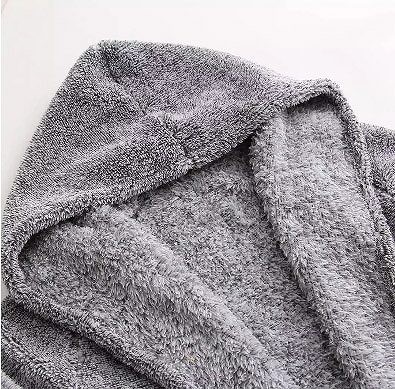レディース　ジャケット　ベルベット　フード付き　ワンボタン　長袖　アウター　ゆったり　大人可愛い　シンプル　デート　お出かけ　普段使い　外出　デイリー　グレー　送料無料
