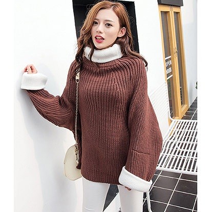 レディース　トップス　ニット　ハイネック　セーター　長袖　無地　スリット　個性的　カジュアル　大人可愛い　フリーサイズ　フェミニン　オフィス　仕事　デート　お出かけ　デイリー　普段着　ホワイト　ブラウン　送料無料