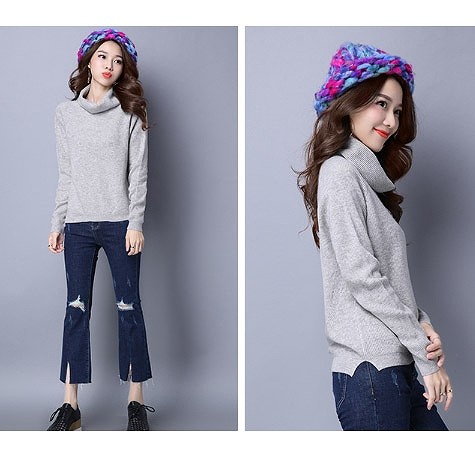 レディース　トップス　ニット　オフタートル　セーター　長袖　無地　定番　カジュアル　大人可愛い　大きいサイズ　フェミニン　オフィス　仕事　デート　お出かけ　デイリー　普段着　グレー　ベージュ　グリーン　ブラック　ピンク　送料無料