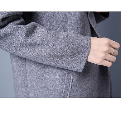 レディース　アウター　ロングコート　コーディガン　フード付き　長袖　無地　定番　カジュアル　大人可愛い　大きいサイズ　フェミニン　オフィス　通勤　OL　学生　デート　お出かけ　デイリー　レッド　グレー　ブラック　送料無料