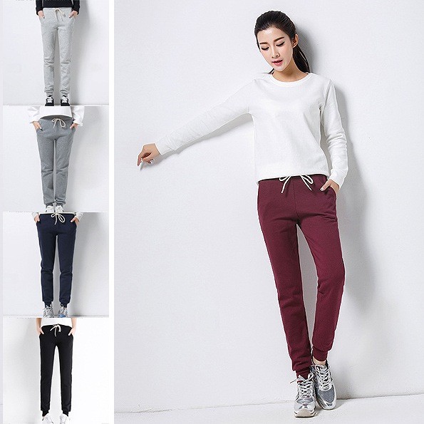 レディース　ジョガーパンツ　ソリッドカラー　おしゃれ　ストリート　カジュアル　大人可愛い　スポーツ　デート　デイリー　お出かけ　ライトグレー　グレー　赤　紺　黒　送料無料